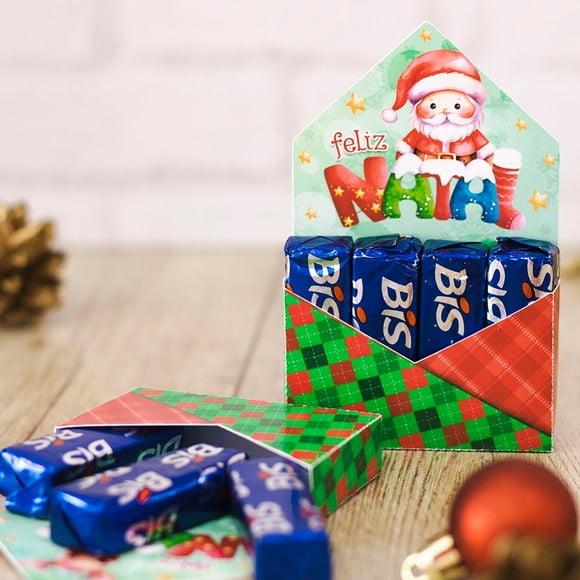 Caixinha com 4 Bis- Natal