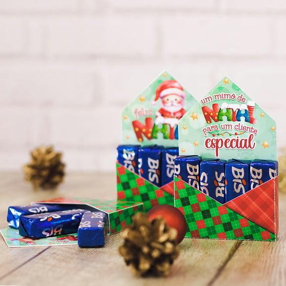 Caixinha com 4 Bis- Natal
