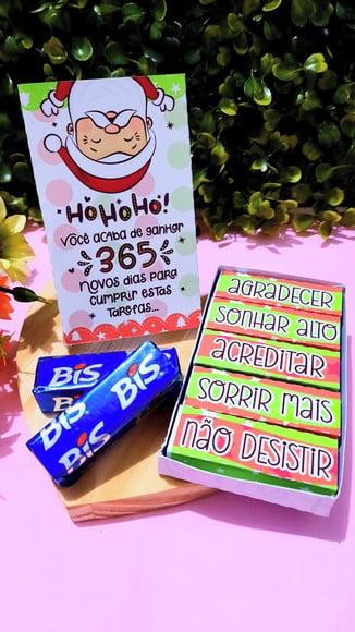 Caixinha com 5 Bis- Natal