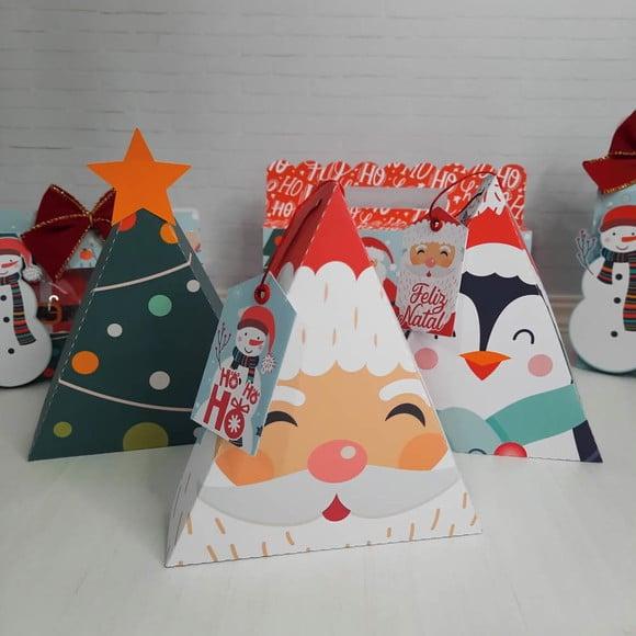 Caixinha com 5 Chocolates- Natal