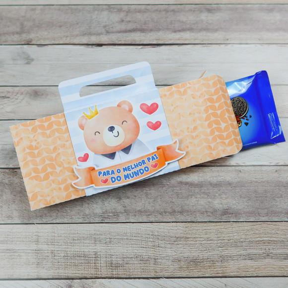 Caixinha com Barra de Chocolate 90g- Dia dos Pais