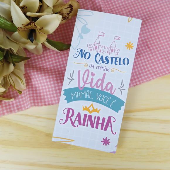 Caixinha com Barra de Chocolate- Dia das Mães
