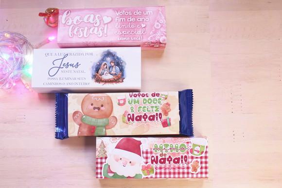 Caixinha com Bis 16 Unidades- Feliz Natal