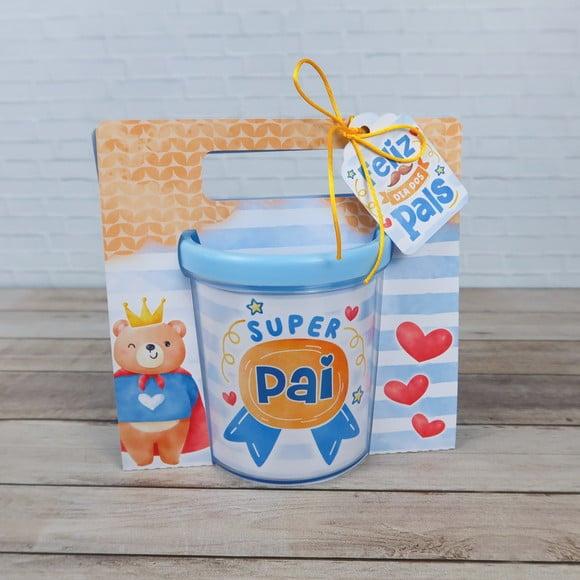 Caixinha com Caneca Acrílica- Dia dos Pais