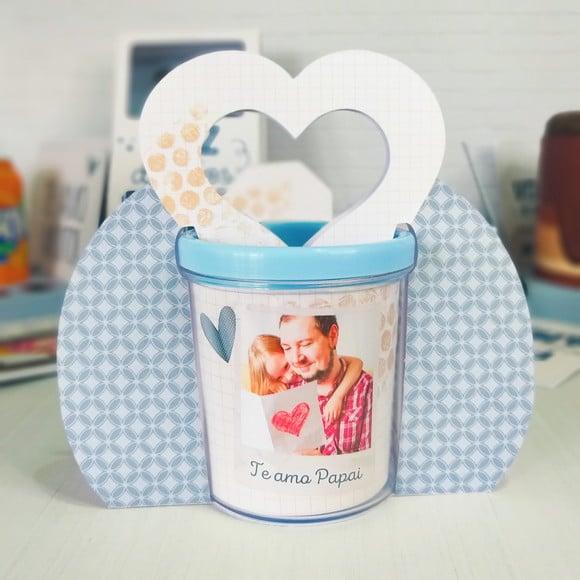 Caixinha com Caneca+Foto- Dia dos Pais