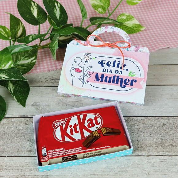 Caixinha com Kitkat- Dia da Mulher