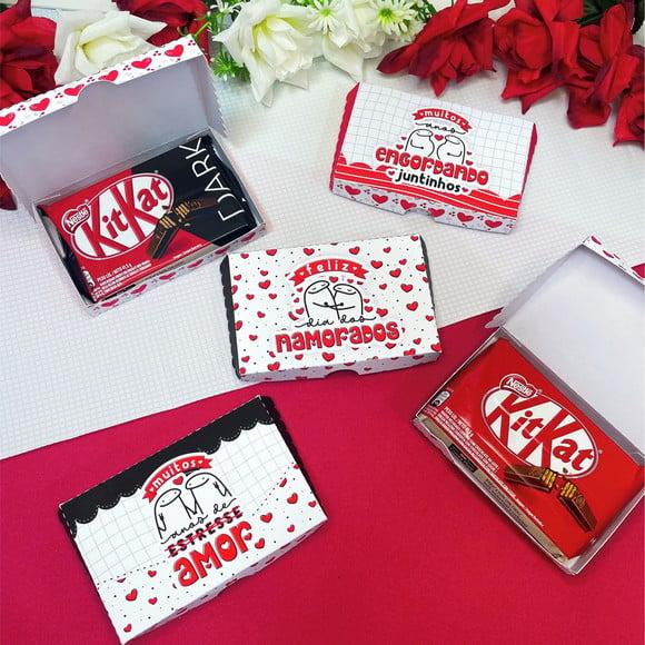 Caixinha com Kitkat-dia dos Namorados