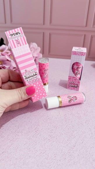 Caixinha com Manteiga de Cacau- Outubro Rosa