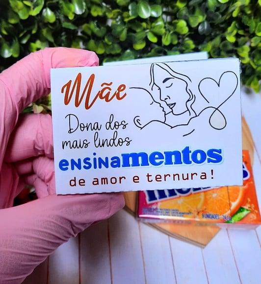 Caixinha com Mentos- Dia das Mães