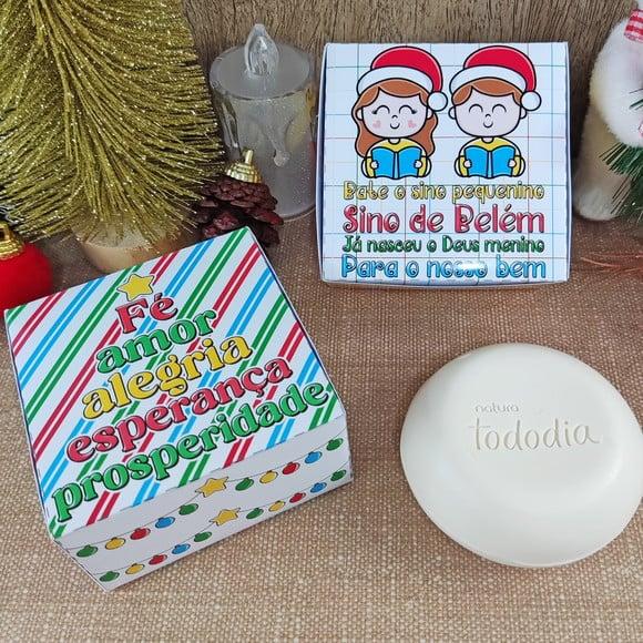 Caixinha com Sabonete Natura- Natal