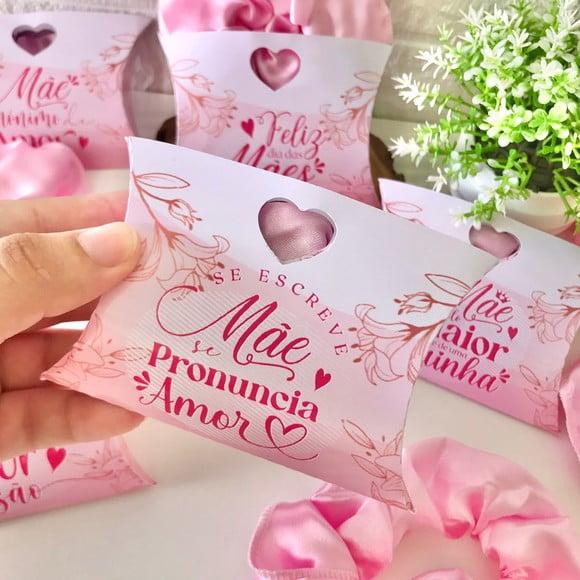 Caixinha com Xuxinha Scrunch- Dia das Mães