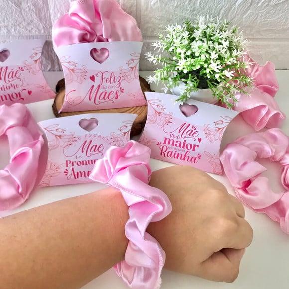 Caixinha com Xuxinha Scrunch- Dia das Mães