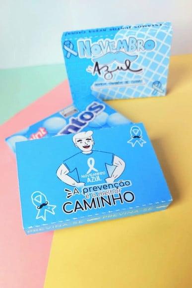 Caixinha de Mentos (com Mentos)- Novembro Azul