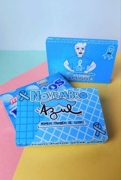 Caixinha de Mentos (com Mentos)- Novembro Azul