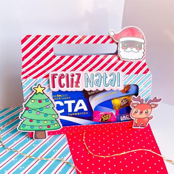 Caixinha de Natal com Chocolate- Natal