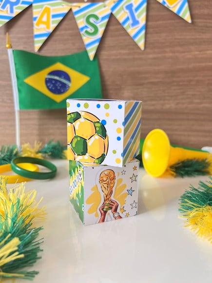 Caixinha para 1 Bombom- Copa do Mundo