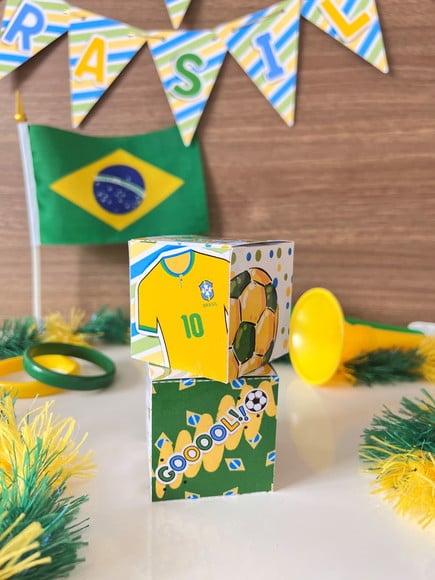 Caixinha para 1 Bombom- Copa do Mundo