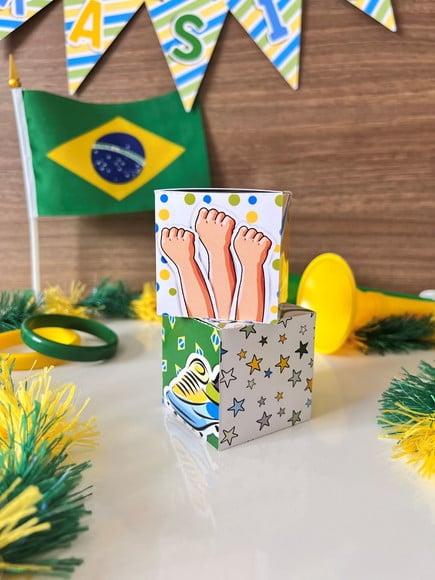 Caixinha para 1 Bombom- Copa do Mundo