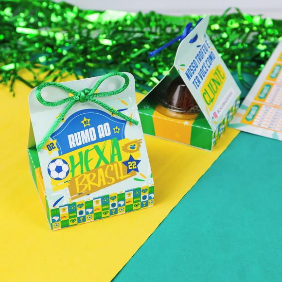 Caixinha para 1 Brigadeiro- Copa do Mundo