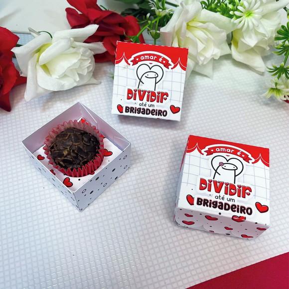 Caixinha para 1 Brigadeiro- DIA DOS NAMORADOS
