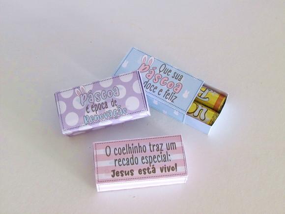 Caixinha para 2 Batons- Páscoa