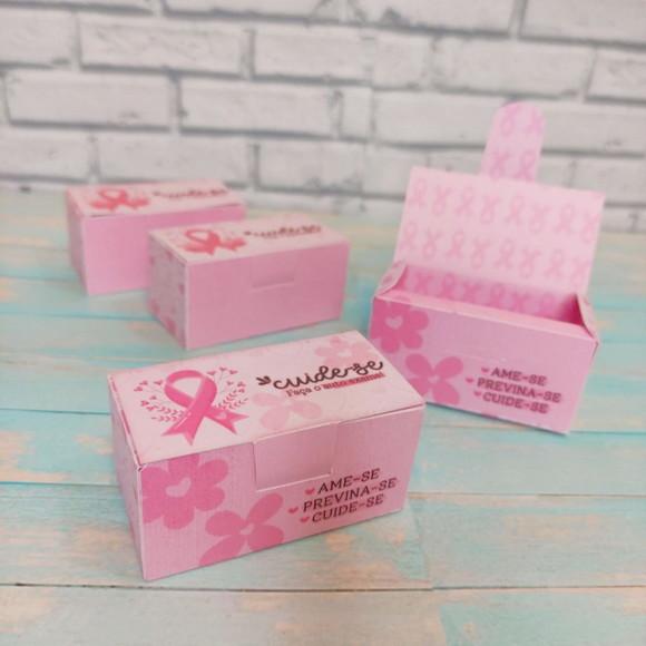 Caixinha Para 2 Doces- Outubro Rosa