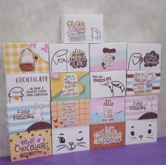 Caixinha para 6 Doces- Páscoa