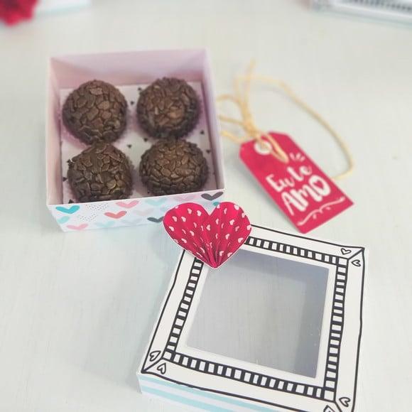 Caixinha para Brigadeiros- DIA DOS NAMORADOS