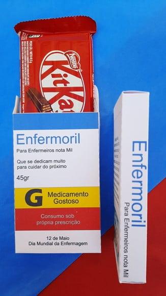 Caixinha para Kitkat- Enfermagem