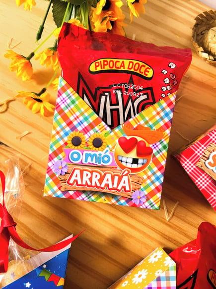 Caixinha para Pipocas ou Docinhos- Festa Junina