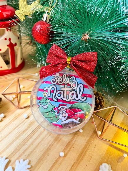 Caixinha+ Bolinha com Foto- Natal