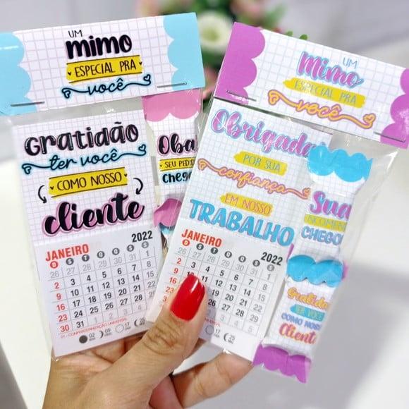 Calendário 2024 com 2 Balinhas- Mimo Cliente
