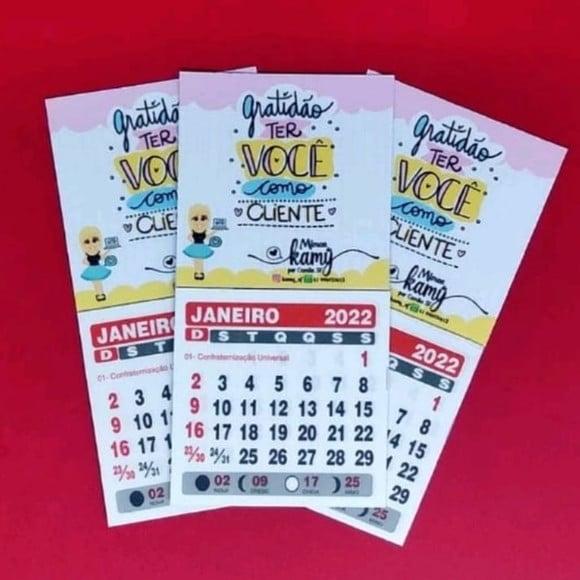 Calendário 2024- com Imã