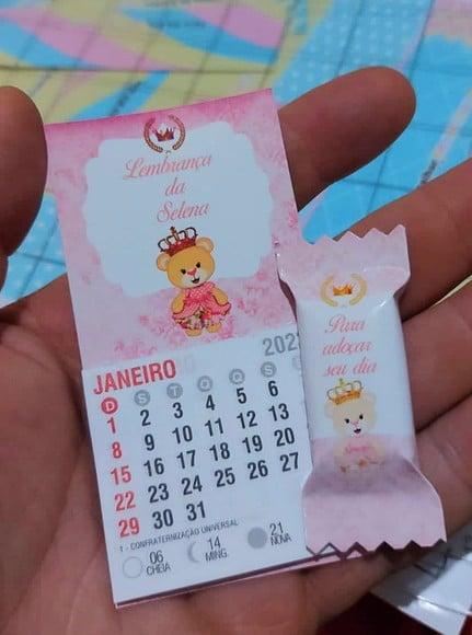Calendário com 1 Balinha- Mimo