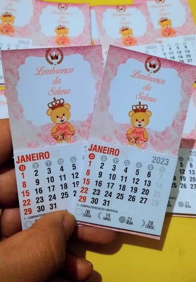 Calendário com 1 Balinha- Mimo