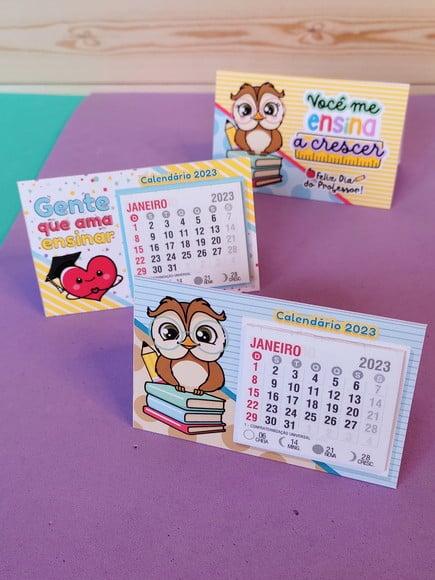 Calendário De Mesa 2023- Dia Dos Professores