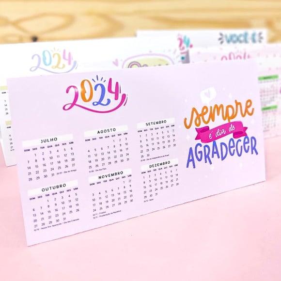 Calendário de Mesa 2024