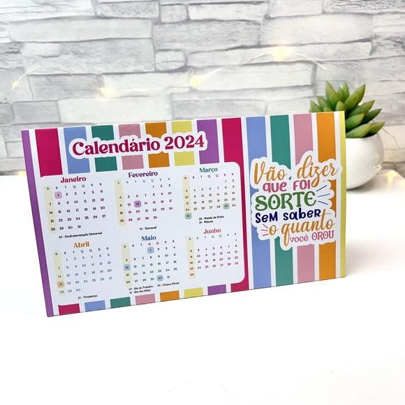 Calendário de Mesa 2024
