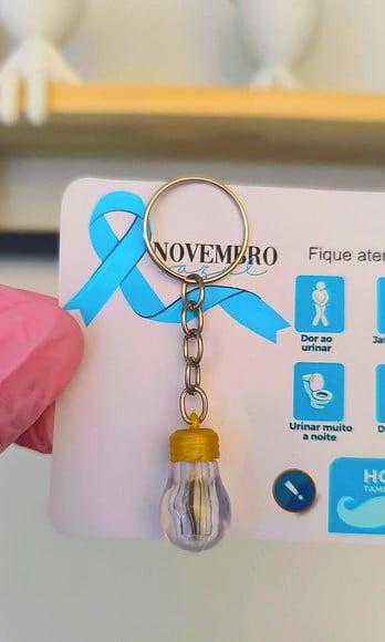 Card + Chaveirinho com Semente de Girassol
