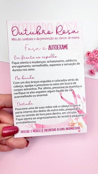 Card Auto Exame- Outubro Rosa