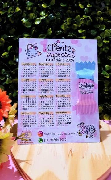 Card Calendáio com Balinha
