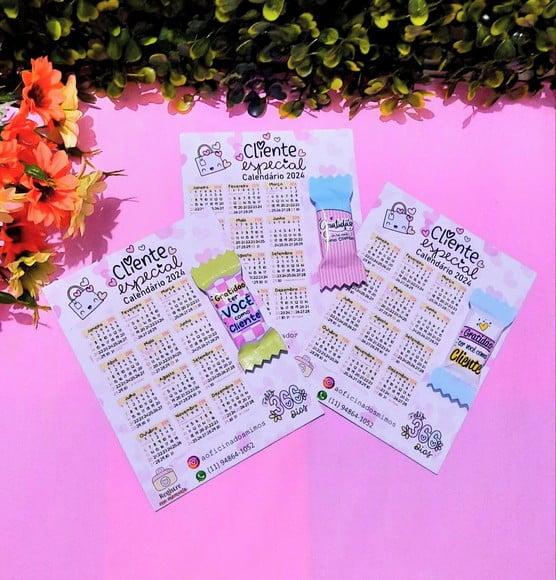 Card Calendáio com Balinha