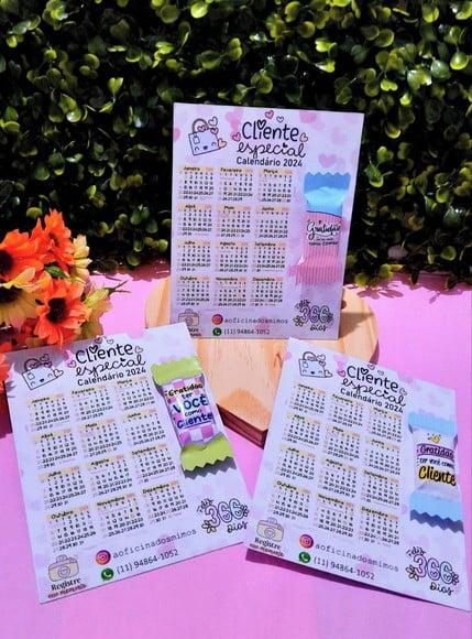 Card Calendáio com Balinha