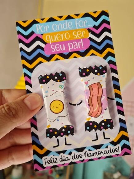 Card com 2 Balinhas- DIA DOS NAMORADOS