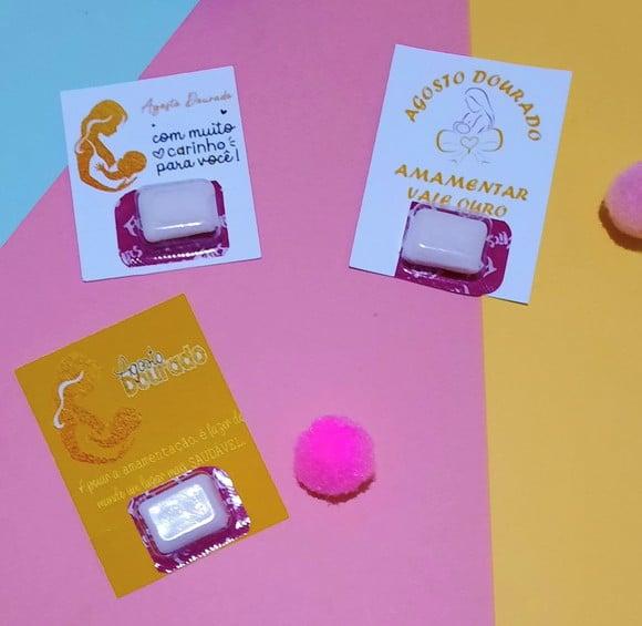 Card com 1 Chicletinho- Agosto Dourado