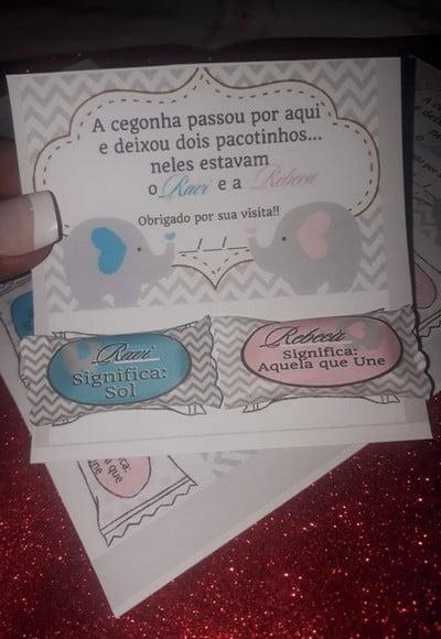 CARD COM 2 BALINHAS - CHEGUEI!!!