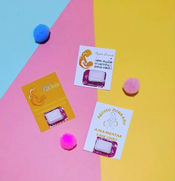 Card com 1 Chicletinho- Agosto Dourado