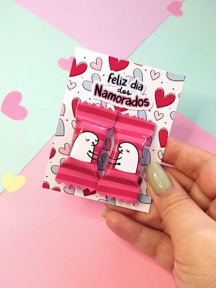 Card com 2 Balinhas- DIA DOS NAMORADOS