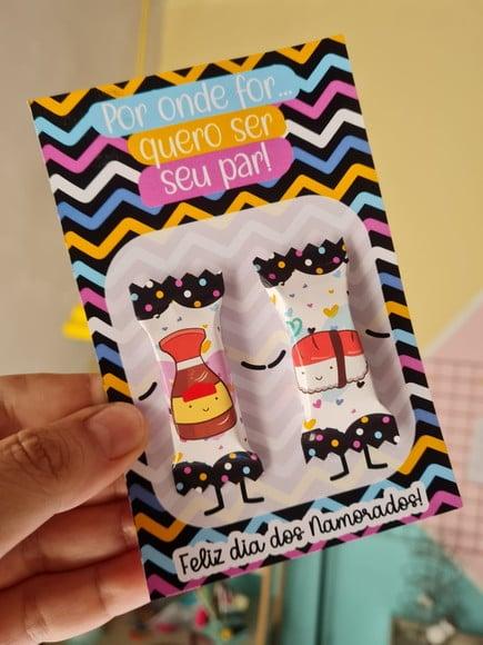Card com 2 Balinhas- DIA DOS NAMORADOS