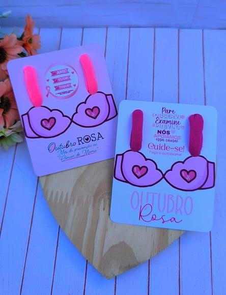 Card com 2 Xuxinhas- Outubro Rosa